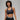Jordan Womens Black Medium Support Padded Sports Bra