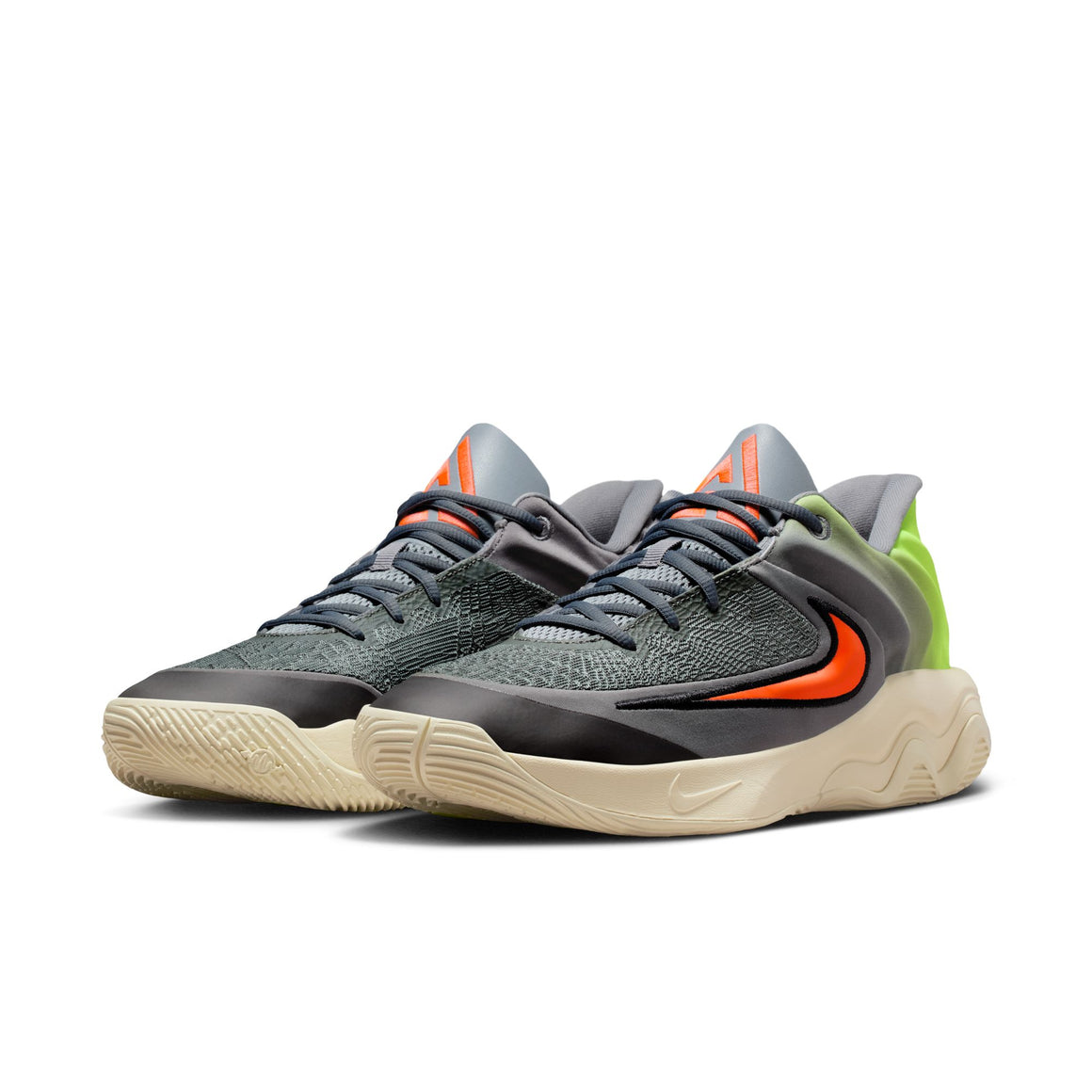 Nike Giannis 'Immortality 4' Cool Grey/Total Crimson/Volt Mens & Kids Basketball Shoes