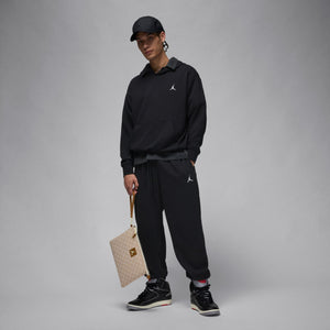 Jordan Logo Brooklyn Black Fleece Pullover Hoodie