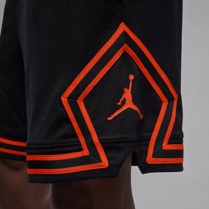 Jordan Black/Orange Diamond Dri-Fit Sport Shorts