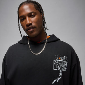 Jordan 'Shattered Backboard' Brooklyn Oversized Black Hoodie