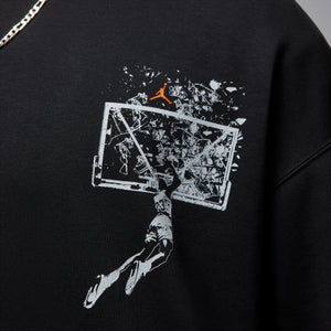 Jordan 'Shattered Backboard' Brooklyn Oversized Black Hoodie