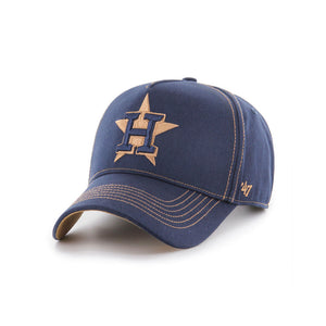 Houston Astros Navy/Tobacco '47 MVP DT MLB Strapback Hat