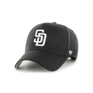 San Diego Padres Black & White '47 MVP DT MLB Snapback Hat