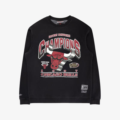 Chicago Bulls Vintage Bevelled NBA Crew Neck Jumper