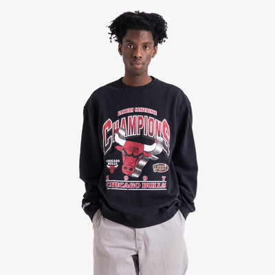 Chicago Bulls Vintage Bevelled NBA Crew Neck Jumper