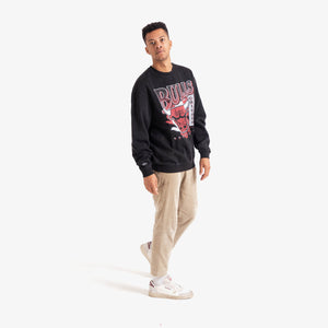 Chicago Bulls Paint Brush NBA Crew Neck Jumper