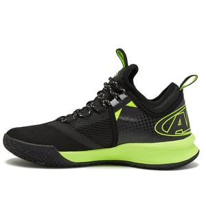 And1 Charge Junior Black/Black/Yellow Basketball Shoes