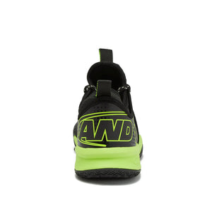 And1 Charge Junior Black/Black/Yellow Basketball Shoes