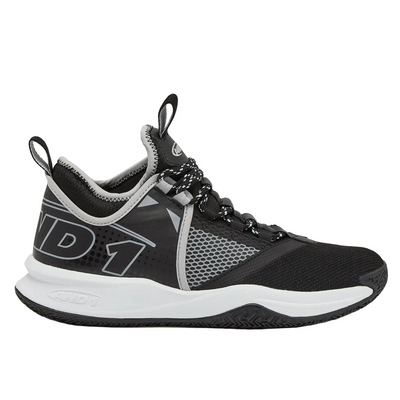 And1 Mens Charge Black/White Basketball Shoes