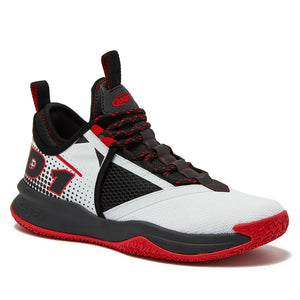 And1 Charge Junior White/Red/Black Basketball Shoes