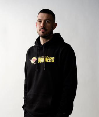 Australian Boomers 'New Look' Logo Black Hoodie