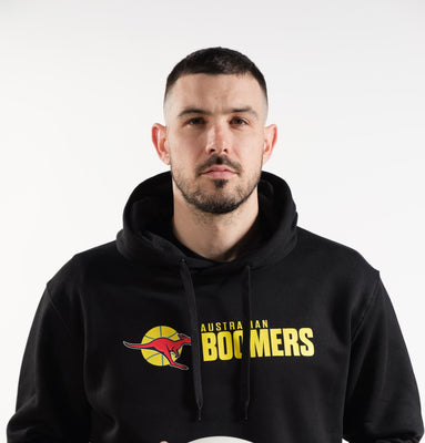 Australian Boomers 'New Look' Logo Black Hoodie