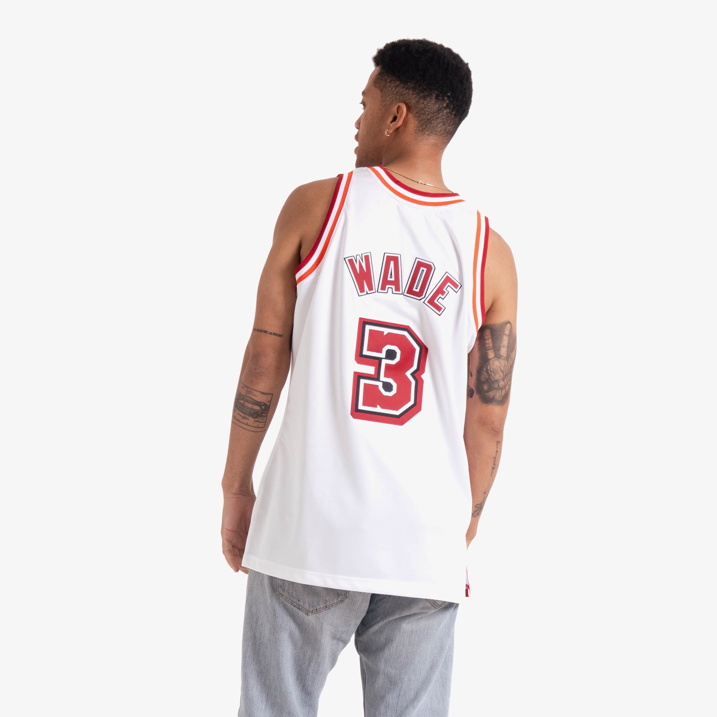 Miami Heat: Dwyane Wade 2006/07 White Adidas Stitched Jersey (L