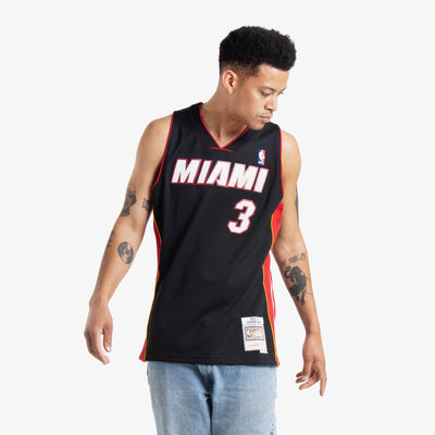 Mitchell & Ness Dwyane Wade Miami Heat Legacy Throwback Hardwood Classics Authentic Jersey by Devious Elements App Large