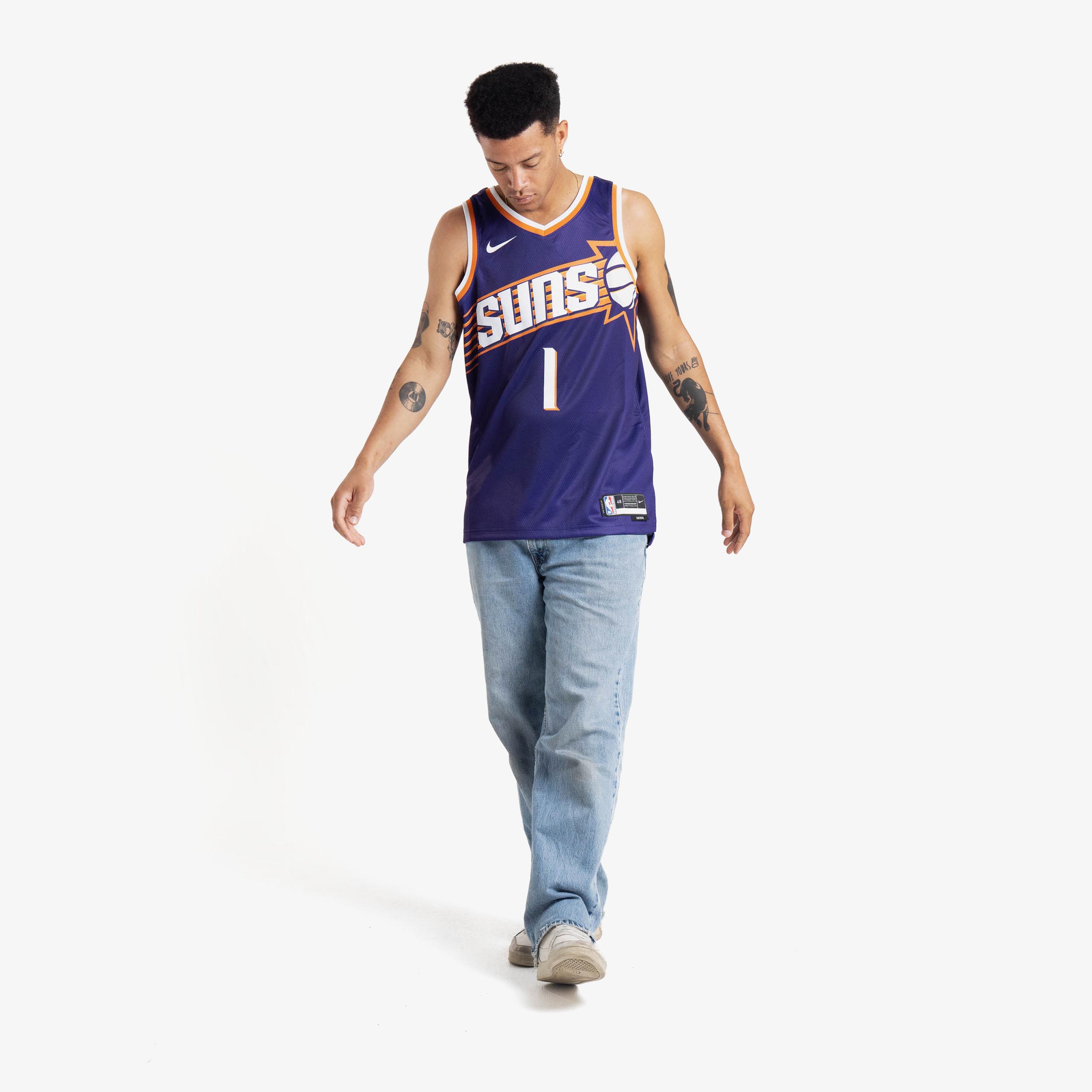 Nike Devin Booker Phoenix Suns Swingman Association Jersey Mens