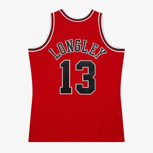 Luc Longley Chicago Bulls Hardwood Classics Throwback NBA Swingman Jersey