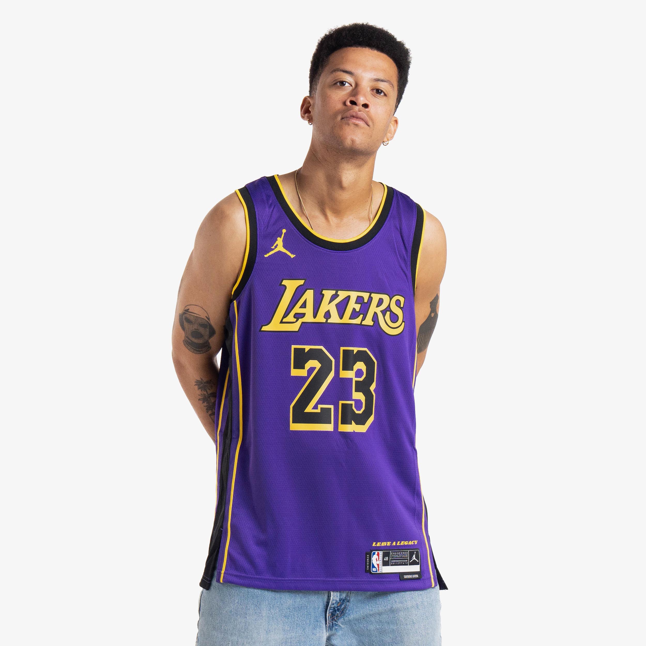 LeBron James Lakers Earned Edition Men's Nike NBA Swingman Jersey