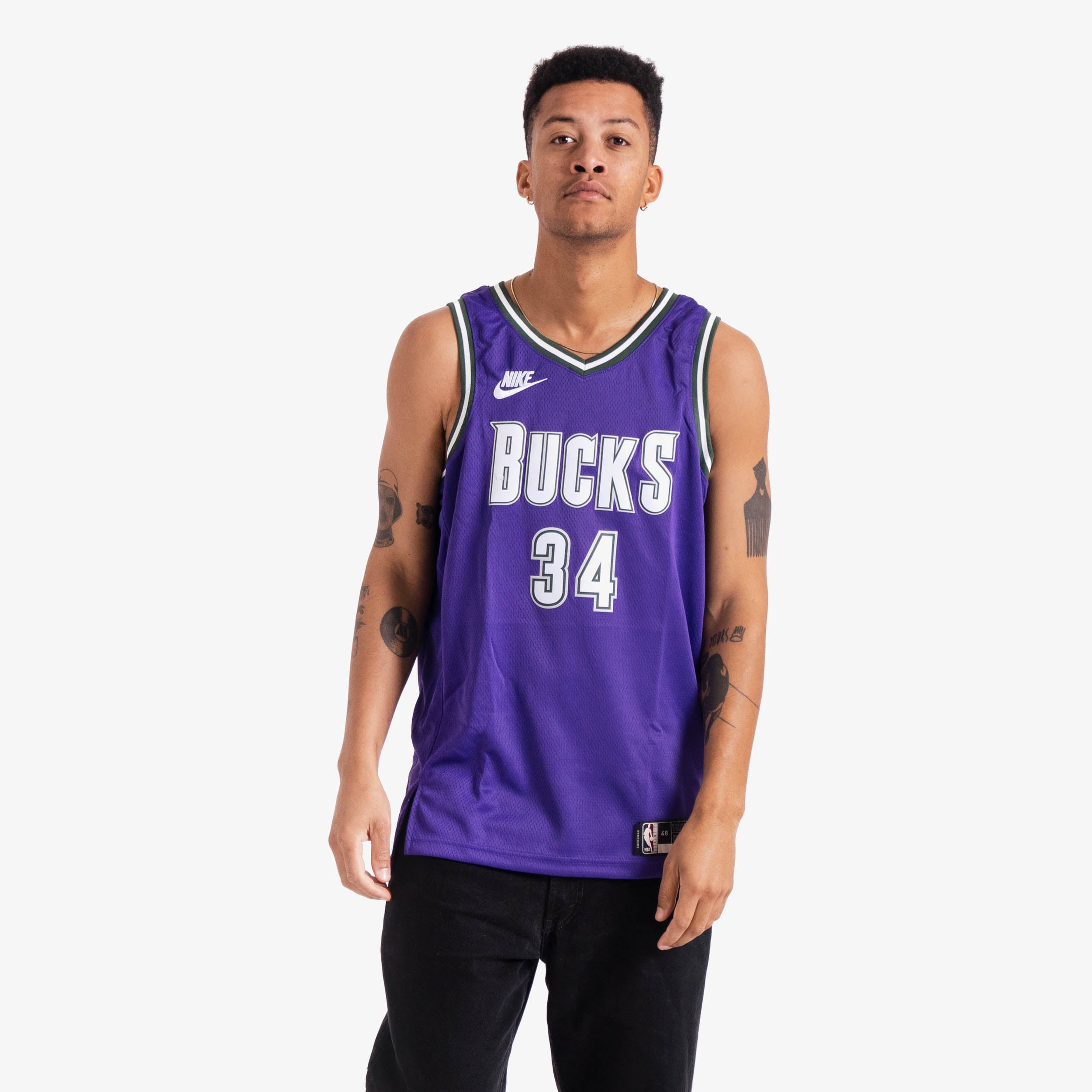 Nike 2022-23 Classic Edition Giannis Antetokounmpo Milwaukee Bucks Swi