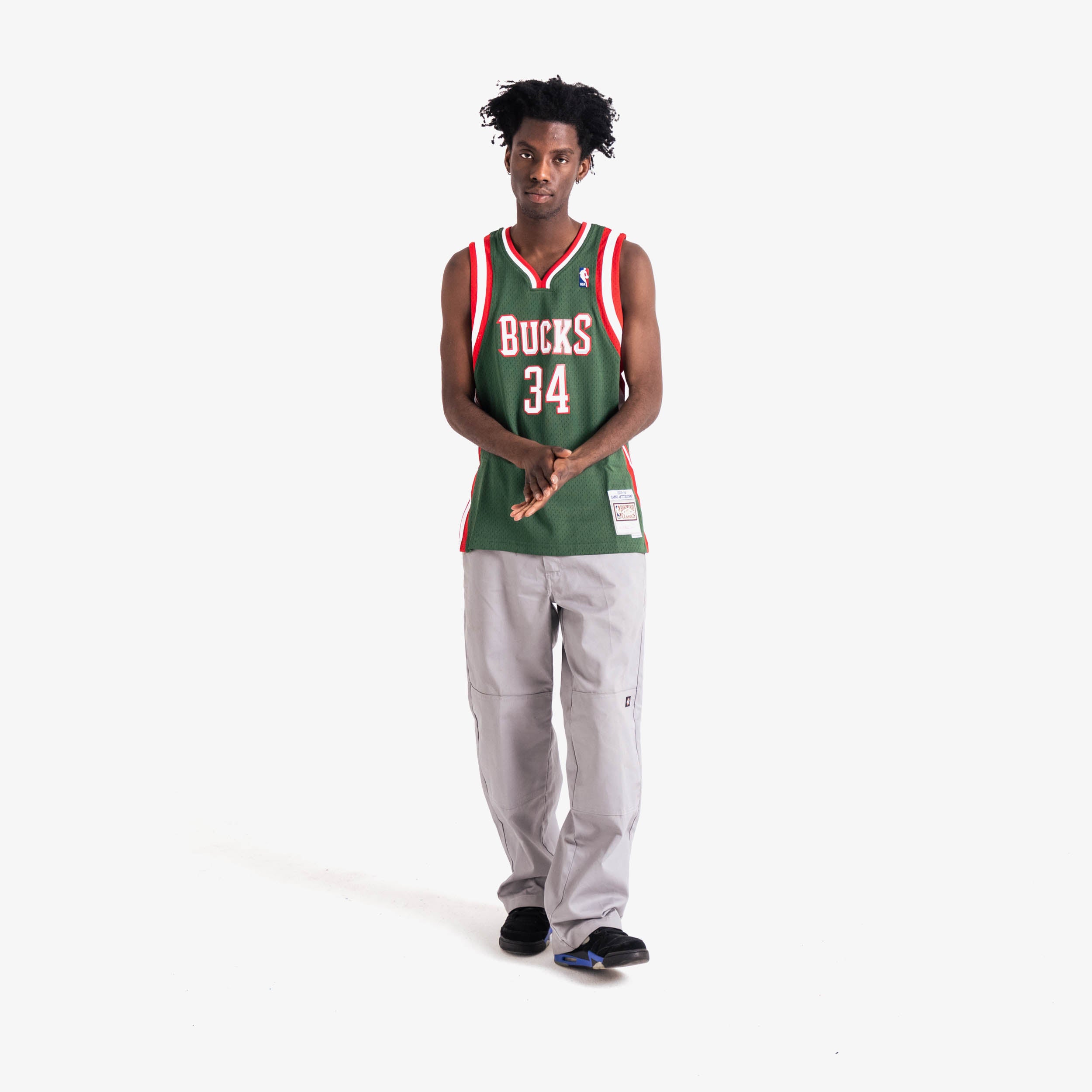 Giannis Antetokounmpo Milwaukee Bucks 13-14 HWC Swingman Jersey - Gree -  Throwback