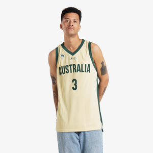 Josh Giddey Australian Boomers National Away Yellow Jersey