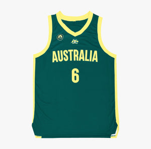 Josh Green Australian Boomers National Home Green Jersey