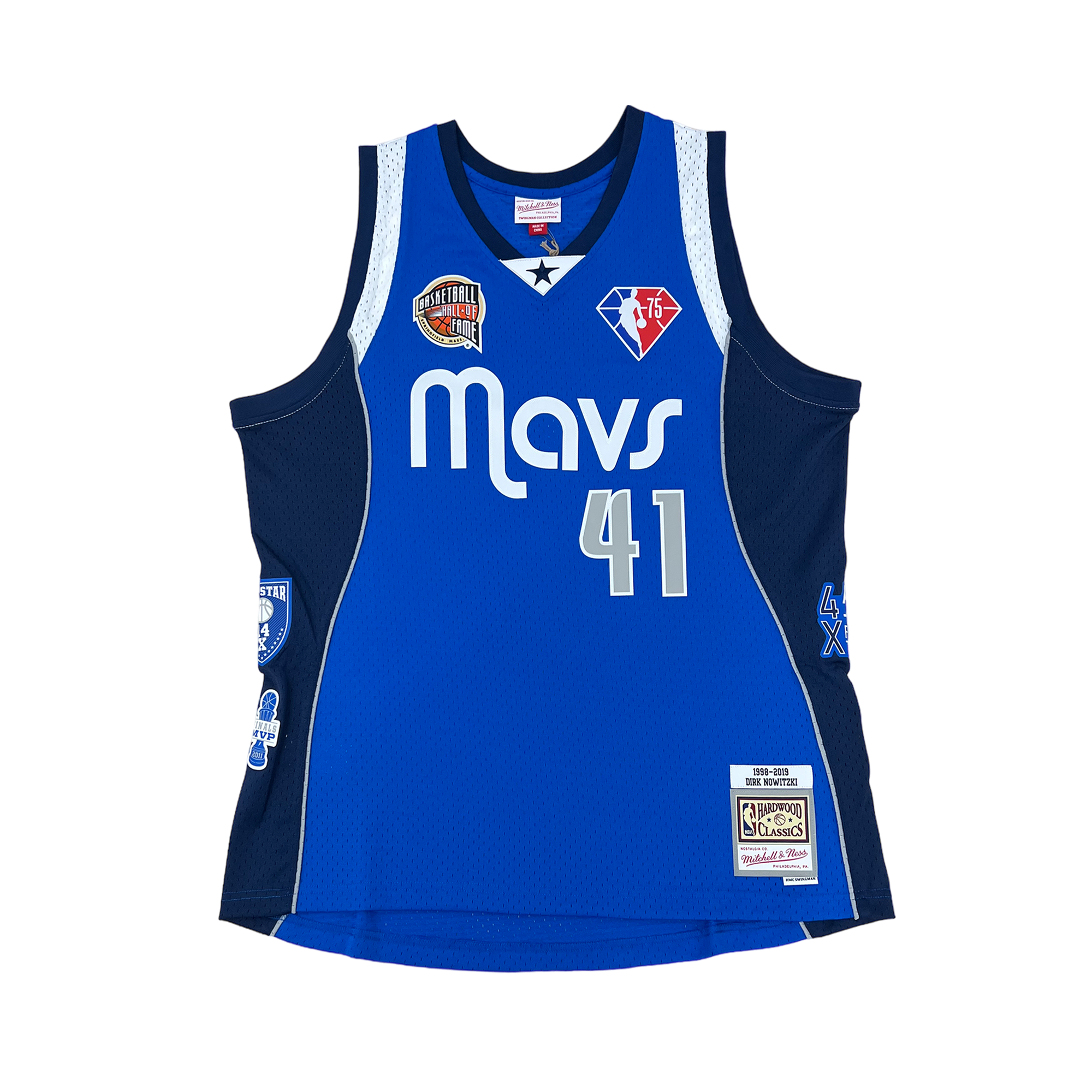 2011 NBA Authentic Dirk Nowitzki jersey, championship season, size