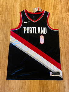 AUTOGRAPHED Damian Lillard Portland Trailblazers NBA Icon Swingman Jersey