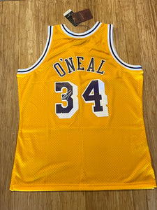 AUTOGRAPHED Shaquille O'Neal LA Lakers NBA Home Swingman Jersey