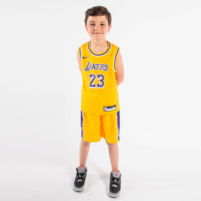 LeBron James #23 Los Angeles Lakers 2024 Boys NBA Shorts