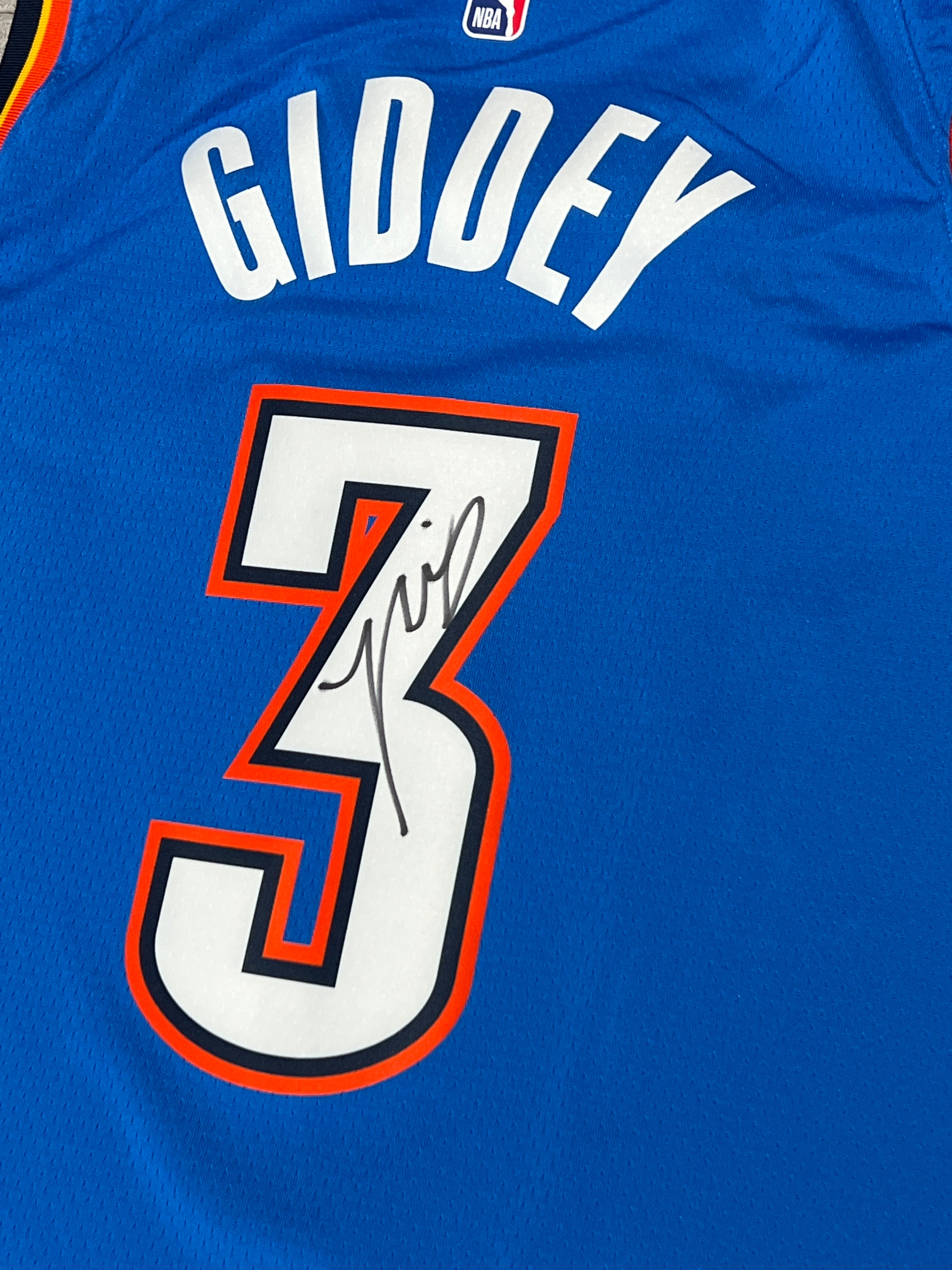 Men's Nike Paul George Blue Oklahoma City Thunder Swingman Jersey - Icon Edition