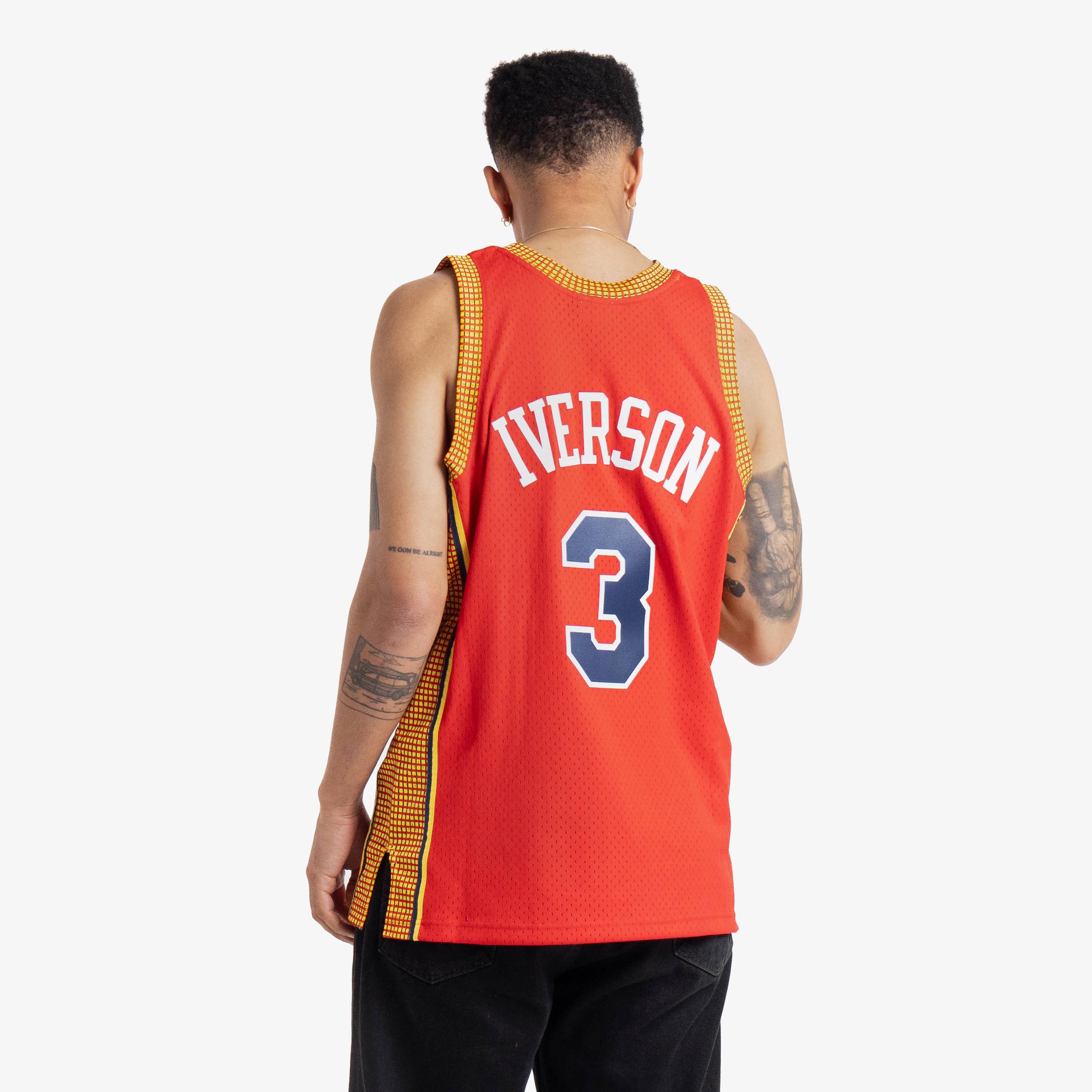 Allen Iverson #3 Syracuse Nats D'Funkd Hardwood Classics Jersey Size 2XL  Blue