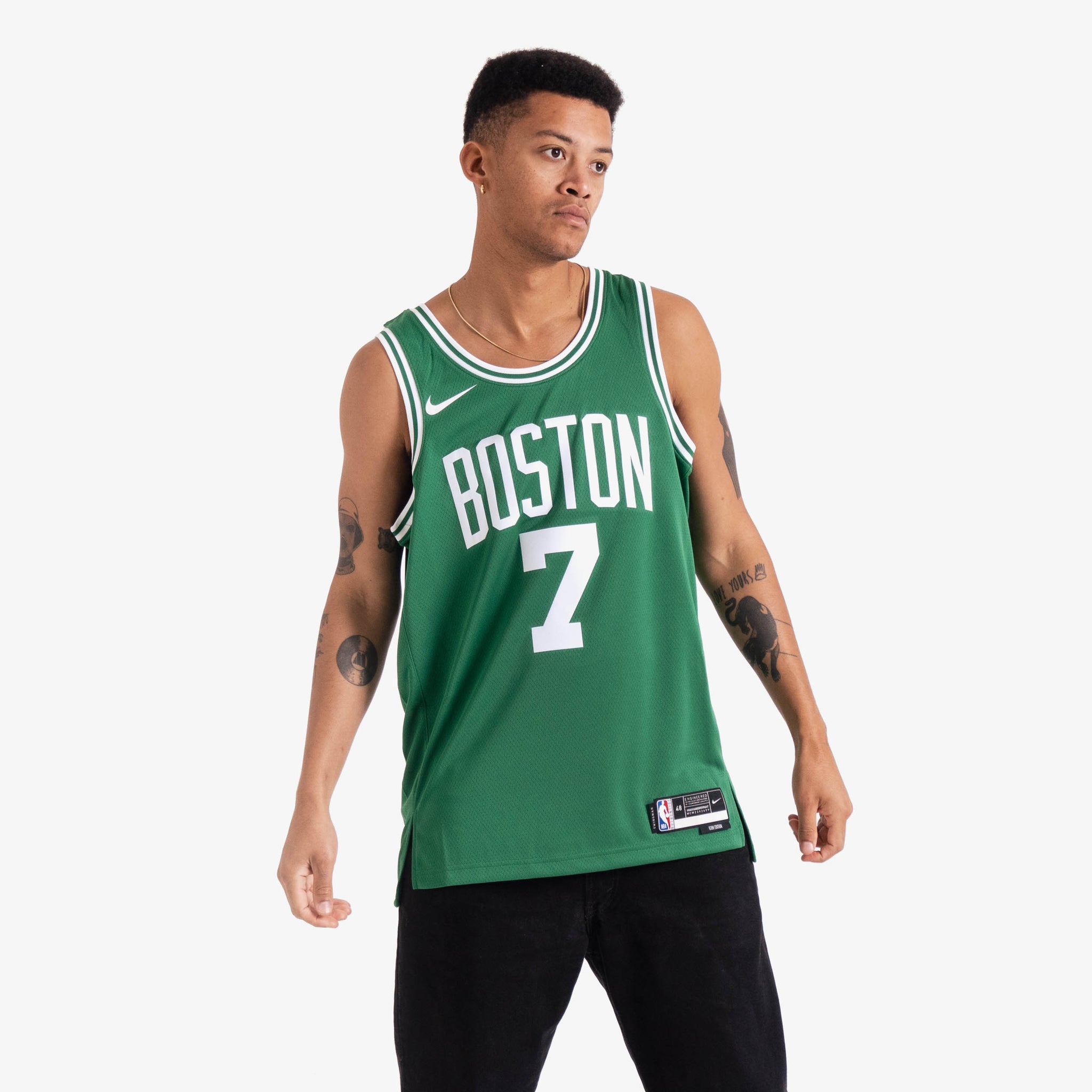 Jaylen Brown Boston Celtics Nike City Edition Swingman Jersey - White