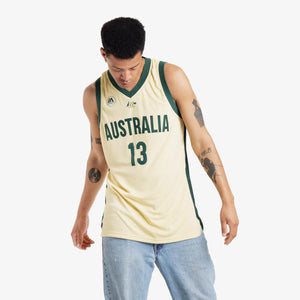 Jock Landale Australian Boomers National Away Yellow Jersey