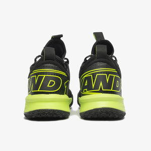 And1 Charge Junior Black/Black/Yellow Basketball Shoes