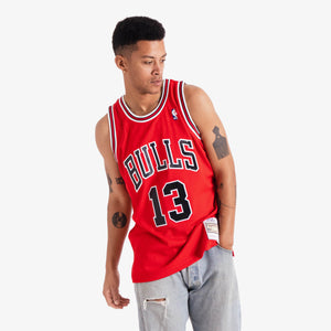 Luc Longley Chicago Bulls Hardwood Classics Throwback NBA Swingman Jersey