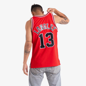 Luc Longley Chicago Bulls Hardwood Classics Throwback NBA Swingman Jersey