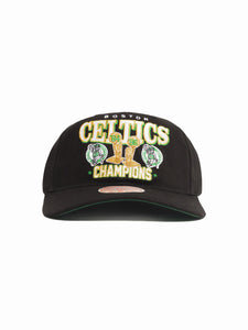 Boston Celtics Champs Trophy Deadstock NBA Snapback Hat