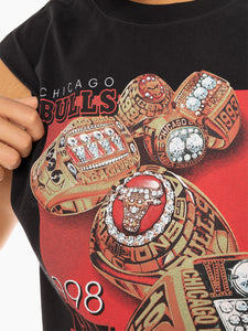 Chicago Bulls 6 Rings 1998 NBA Champions Vintage Muscle Tank