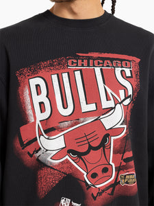 Chicago Bulls Vintage Abstract NBA Crewneck