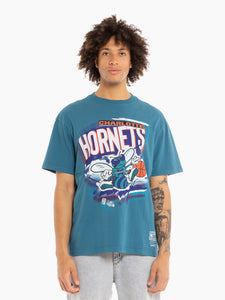 Charlotte Hornets Vintage Abstract T-Shirt