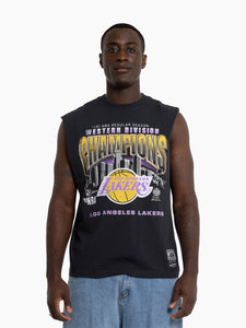 Los Angeles Lakers Vintage 1991 Division Champs NBA Muscle Tank