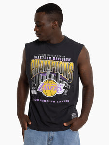 Los Angeles Lakers Vintage 1991 Division Champs NBA Muscle Tank