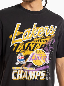 Los Angeles Lakers Script Conference Champs Vintage NBA T-Shirt