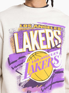 Los Angeles Lakers Vintage Abstract NBA Crewneck