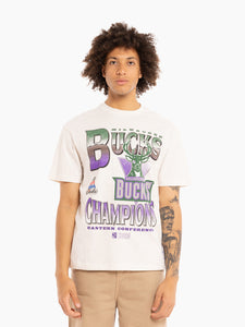 Milwaukee Bucks Metallic Vintage T-Shirt