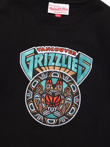 Vancouver Grizzlies Vintage Stitched Tribal NBA Crewneck