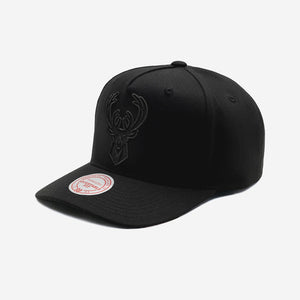 Milwaukee Bucks Black Team Logo MVP NBA Snapback Hat