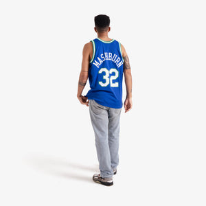Jamal Mashburn Dallas Mavericks HWC Throwback NBA Swingman Jersey