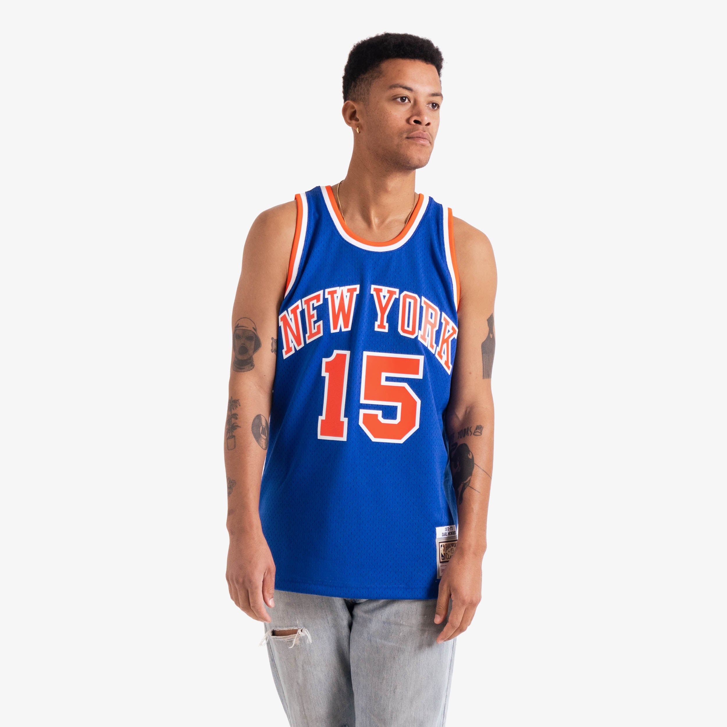 Earl Monroe New York Knicks HWC Throwback NBA Swingman Jersey – Basketball  Jersey World